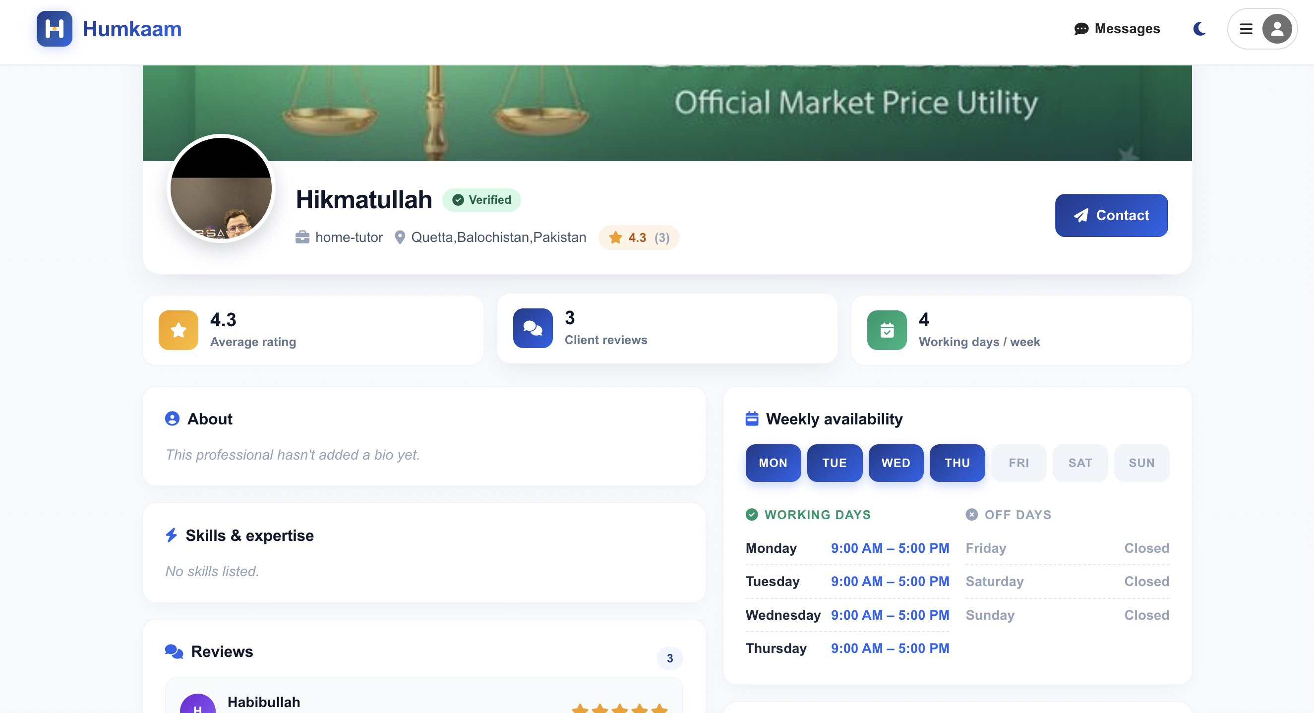 Humkaam Profile